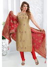 Chikoo NF Churidar Festive Wear Ready Made Churidar Art Silk Salwar Suit 472